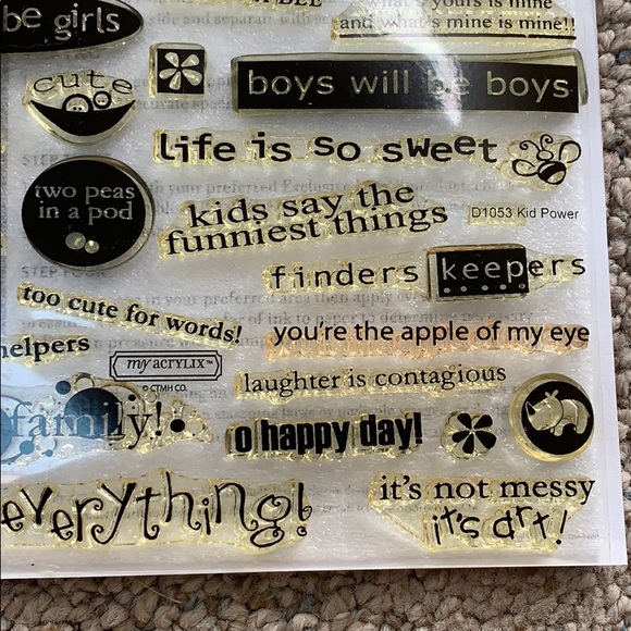 Close to My Heart My Acrylix Kid Power Stamps - Picture 3 of 6